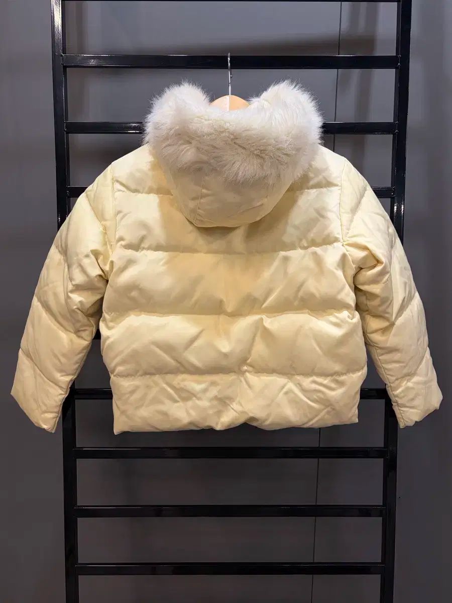 キッズM ポロ ラルフローレン ファー ダウン ライトベージュ 4 5