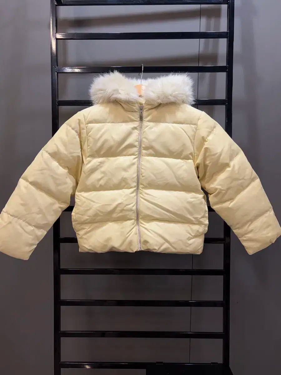キッズM ポロ ラルフローレン ファー ダウン ライトベージュ 4 5