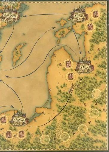 ボードゲーム ハンザ 拡張ボード 変化の風 多言語版 Hansa Wechselnde Winde