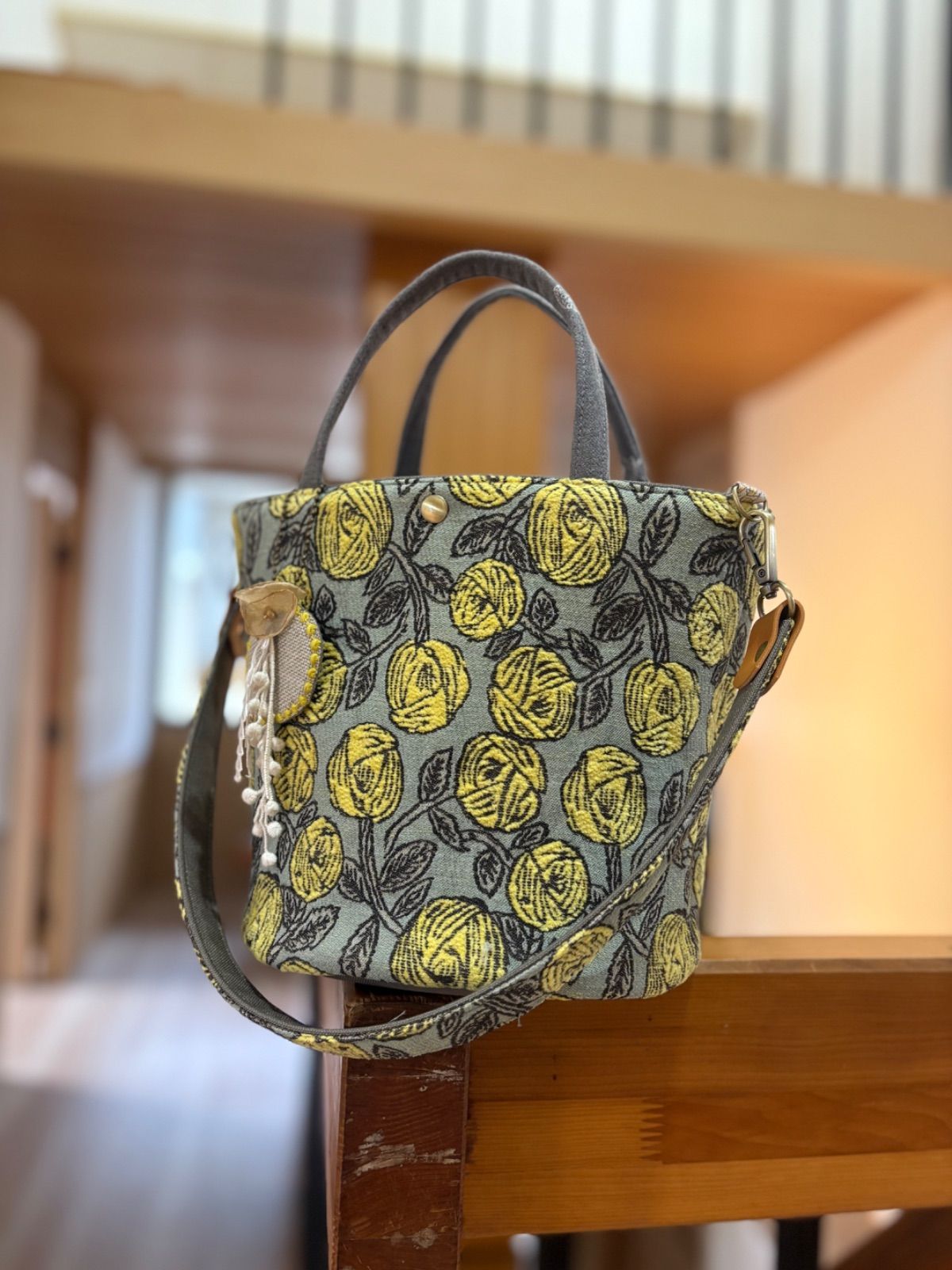 ミナペルホネン　ハンドメイド　2wayマール bag