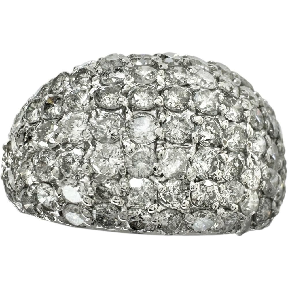 12.5号 パヴェセッティングダイヤモンド 3.00 ct リング 指輪 Pt 900プラチナ 9.1 g レディース NN