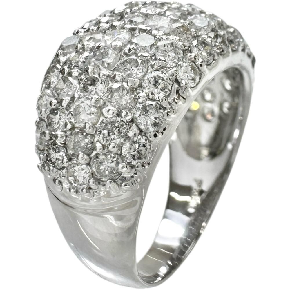  12.5号 パヴェセッティングダイヤモンド 3.00 ct リング 指輪 Pt 900プラチナ 9.1 g レディース NN リング 指輪 アクセサリー