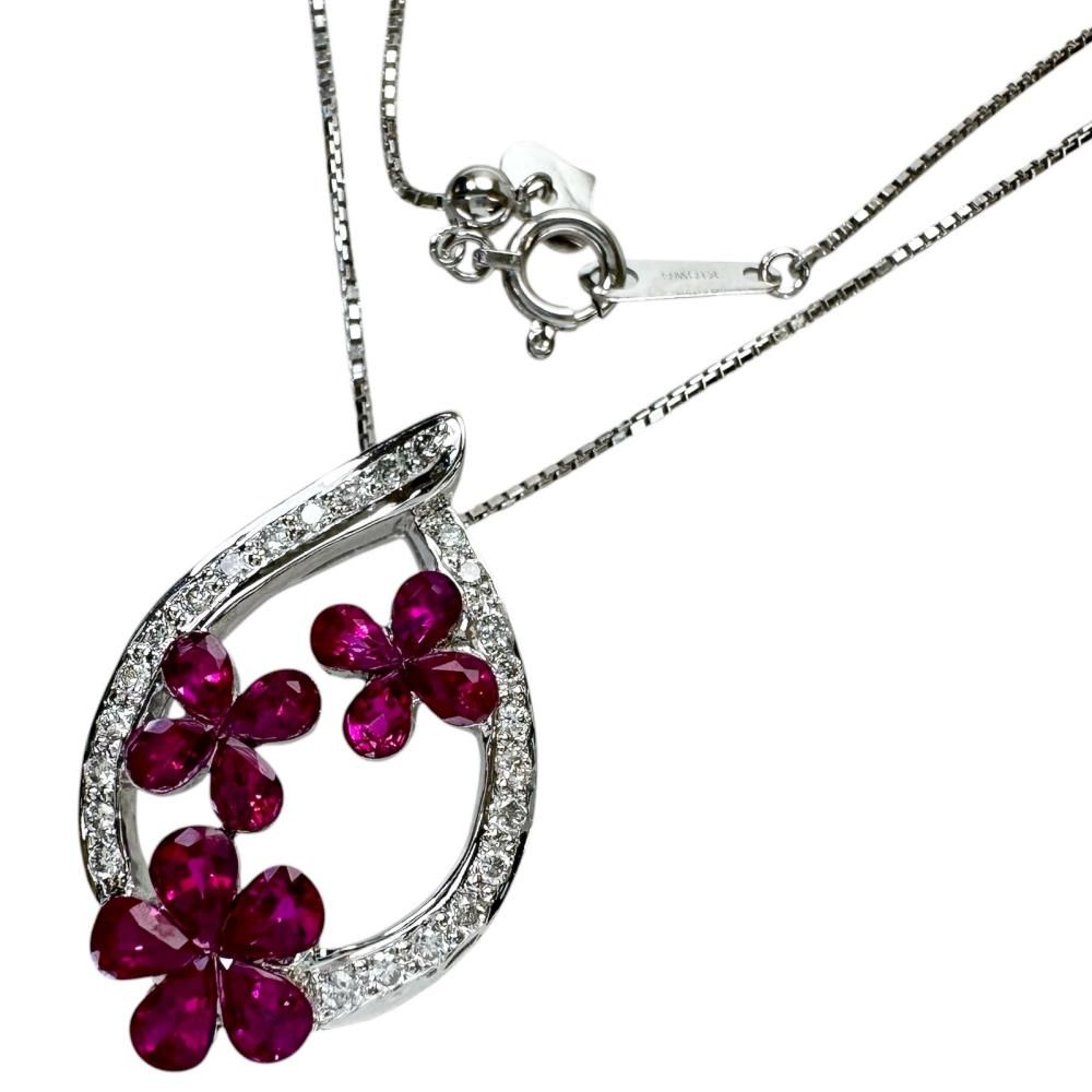 笠原真寿美　レエッセンシャル　ルビーダイヤペンダントトップ 笠原真寿美 レエッセンシャル ルビー／ダイヤネックレス