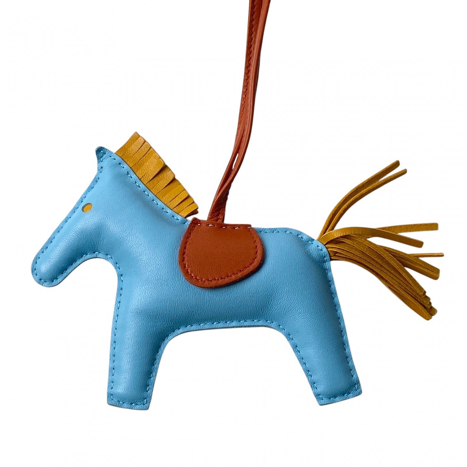 美品 エルメス HERMES レディース ロデオ MM セレステ カーネリアン