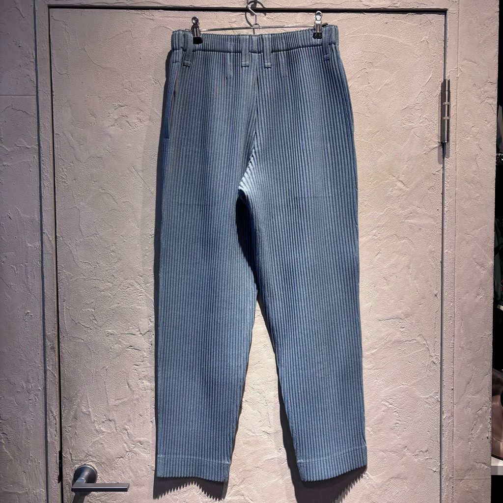 HOMME PLISSE ISSEY MIYAKE オムプリッセイッセイミヤケ 23AW Pleats Pant プリーツパンツ HP33FF307 ライトブルー size 1 代官山A11