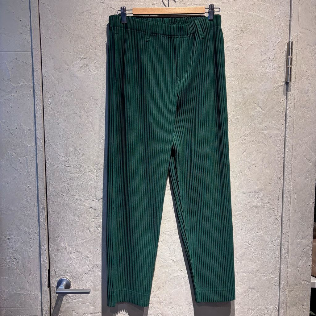HOMME PLISSE 20SS プリーツワイドパンツ-D.Green/2 超希少 homme