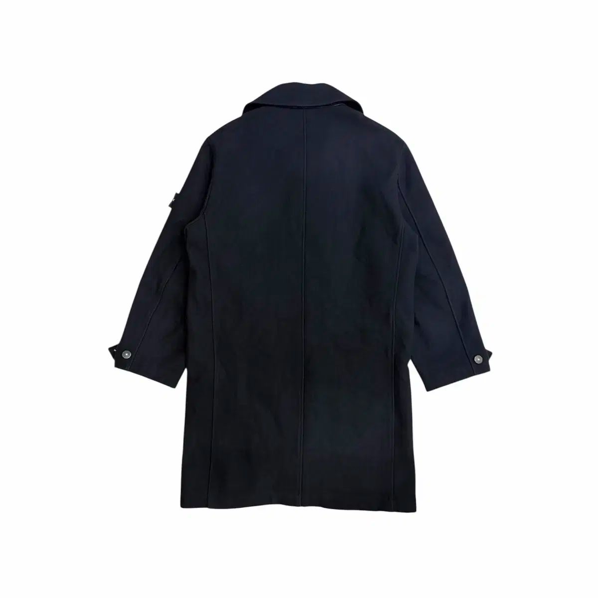 ストーンアイランド 00s ネイビー ウール ワッペン コート Long ウール ジャケット xl