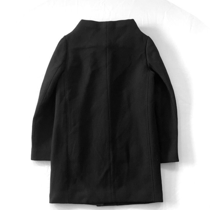 kate spade new york ケイトスペード ノーカラーウールコート リボン