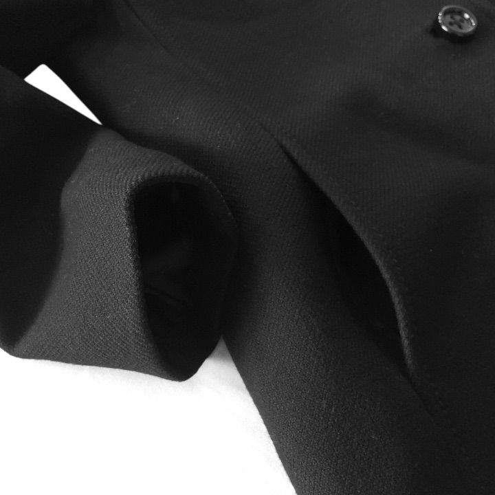 kate spade new york ケイトスペード ノーカラーウールコート リボン