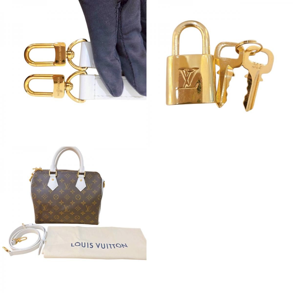  ルイ ヴィトン LOUIS VUITTON スピーディー バンドリエール25 M 20754 モノグラム ホワイト モノグラムキャンバス レディース ボストンバッグ ボストンバッグ 旅行用バッグ バッグ