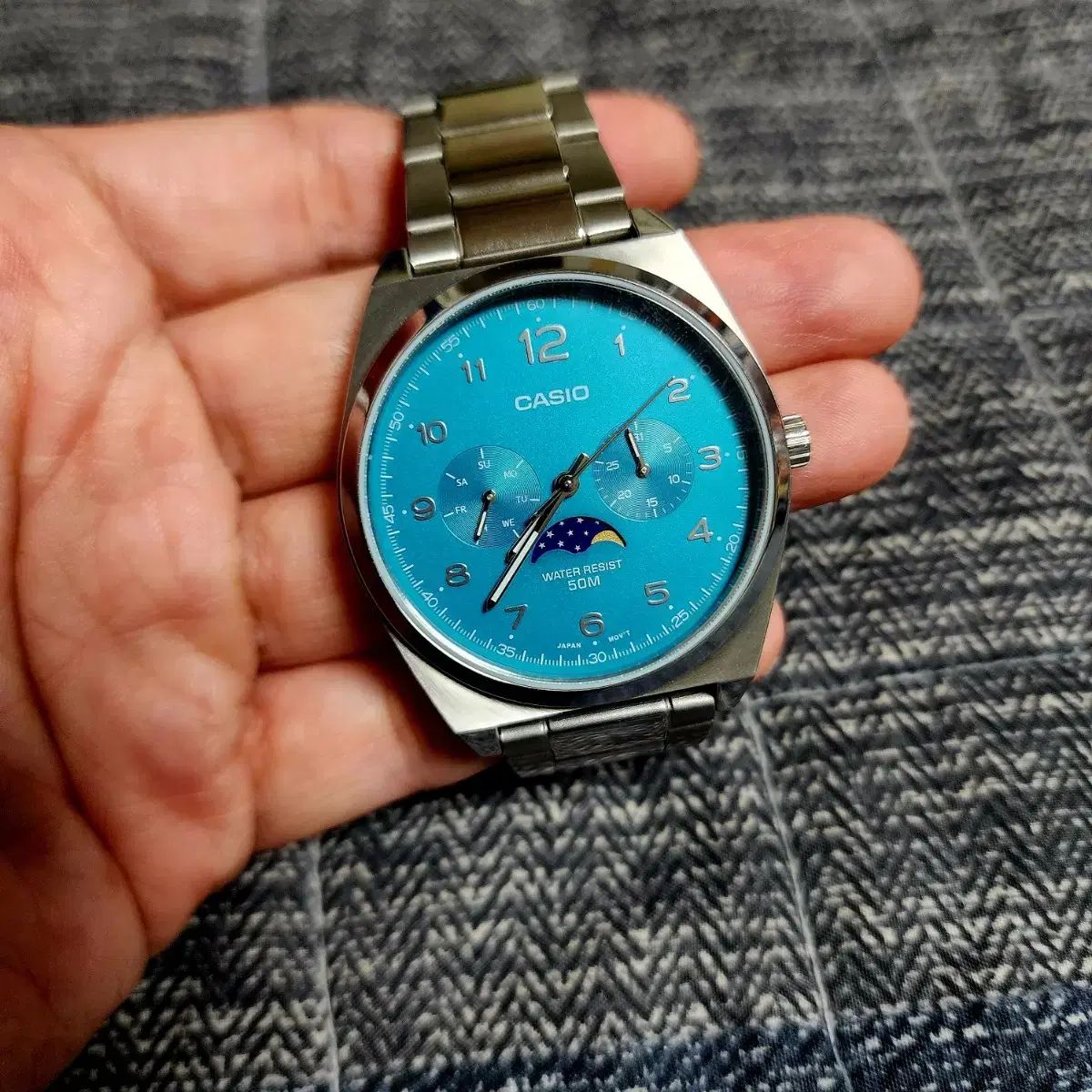 CASIO カシオ MTP M 300 D ターコイズ ダイアル