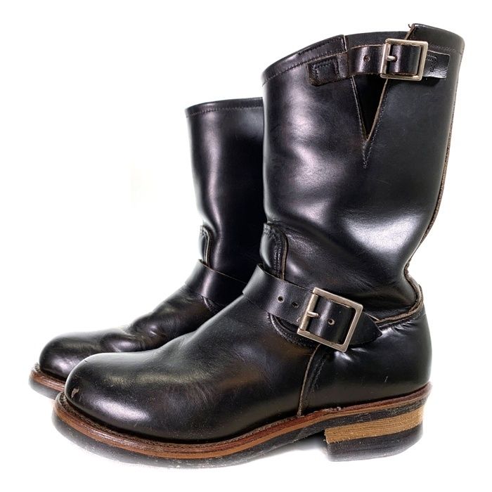 RED WING レッドウィング PT99 2268 レザーエンジニアブーツ ブラック スチールトゥ 灰芯 Size US 9D 27cm