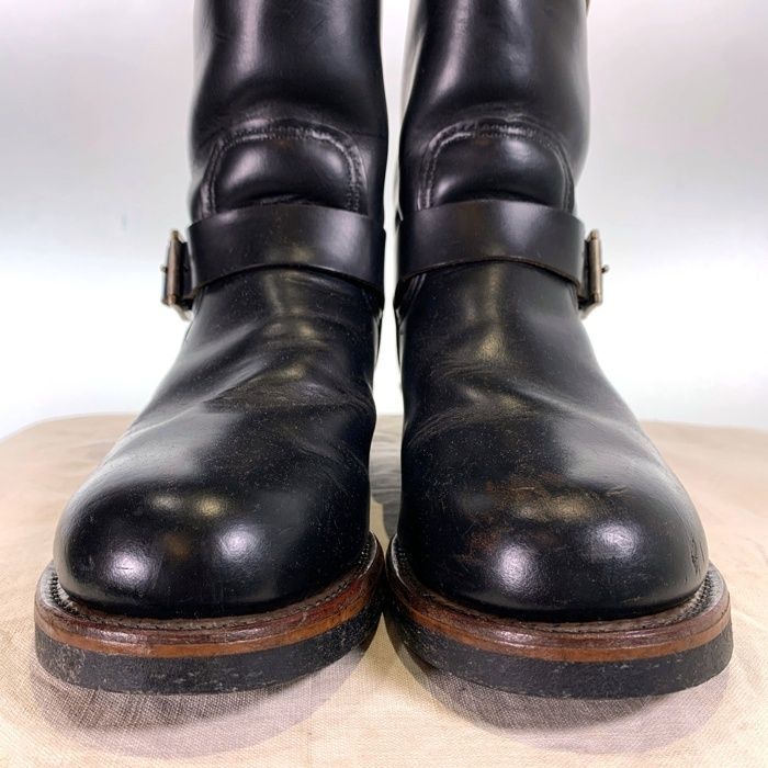 RED WING レッドウィング PT99 2268 レザーエンジニアブーツ ブラック スチールトゥ 灰芯 Size US 9D 27cm