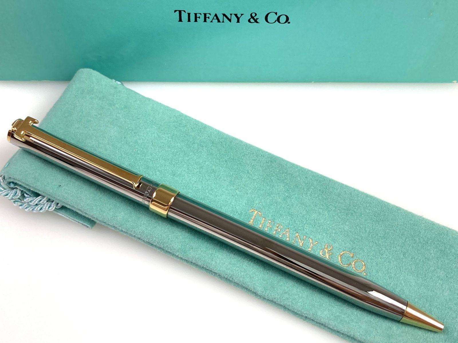 ☆銀製 ティファニー TIFFANY&CO. ボールペン ツイスト式 回転式