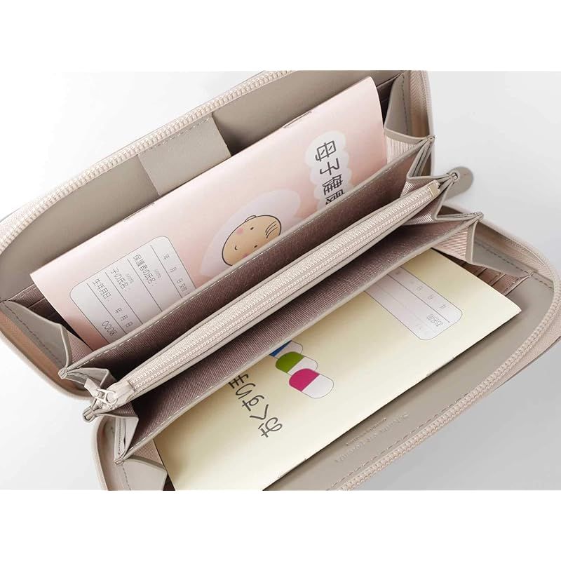  スリップオン Slip-On ノワール 母子手帳ケース ネイビー NSL-7802 マルチケース お薬手帳 大容量 カラフル 本革 母子手帳ケース ベビー キッズ