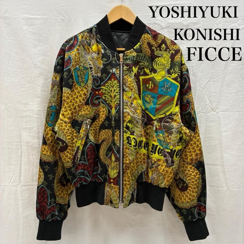 フィッチェ YOSHIYUKI KONISHI 総柄 リバーシブル ジップアップ