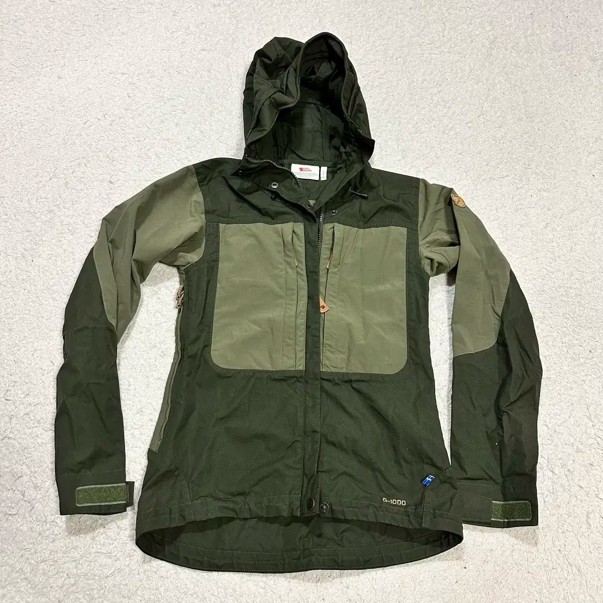 フェールラーベン グリーン G-1000 フード ジャケット xxs