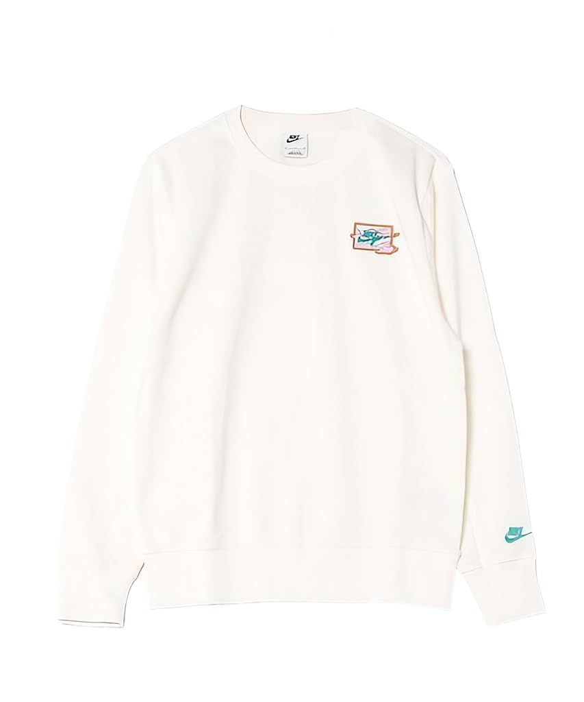 ナイキ セットアップ対応 クラブ フレンチテリー クルーネック スウェットシャツ トレーナー 長袖 FT ボルト L S クルー FZ0765-133 セイル ダスティーカクタス オフホワイト 133 セイル ダスティーカクタス オフホワイト S
