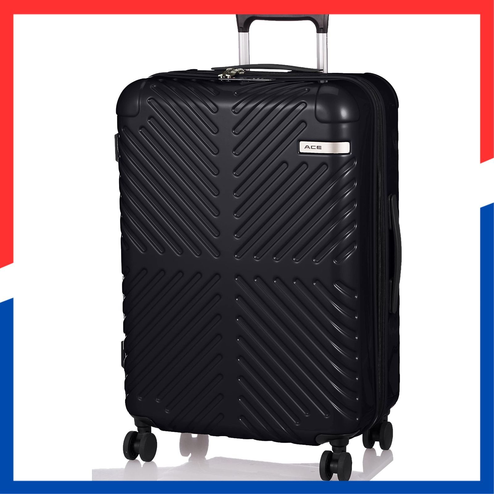 ブラック No.06972 ラディアル 4.1 kg 双輪キャスター 57 L 4泊5日 3泊4日 mサイズ スーツケース ACE エース