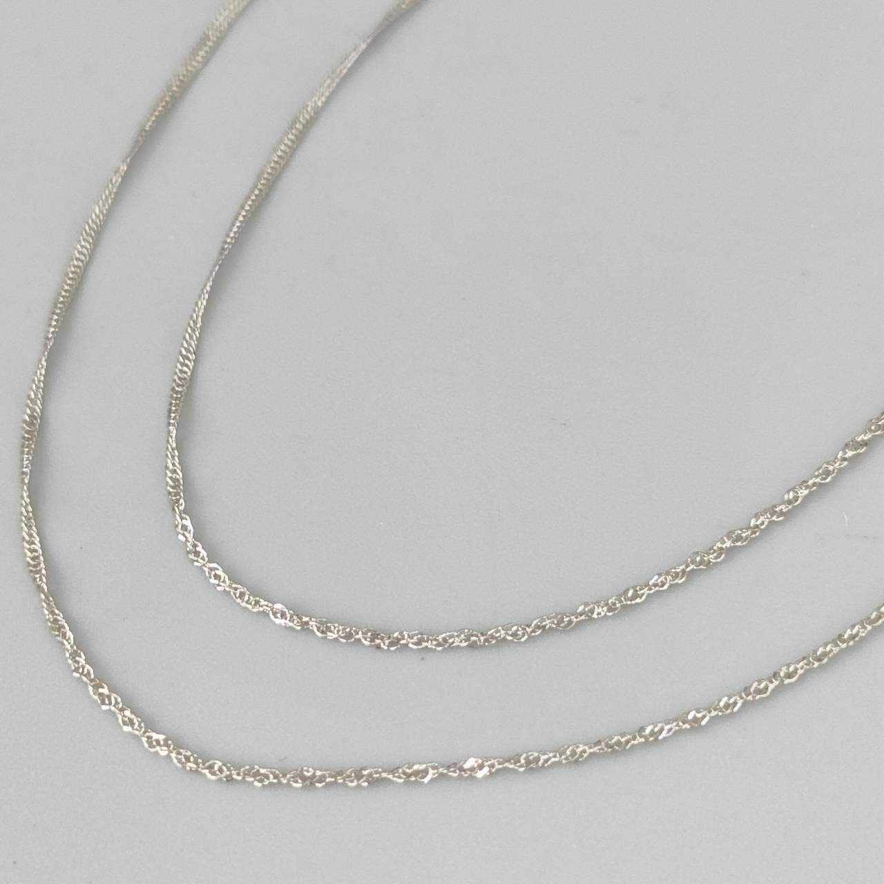 ☆優☆　Pt850スクリューネックレス Pt850 プラチナ スクリューネックレス 0.7g 40.5㎝ D497 - メルカリ