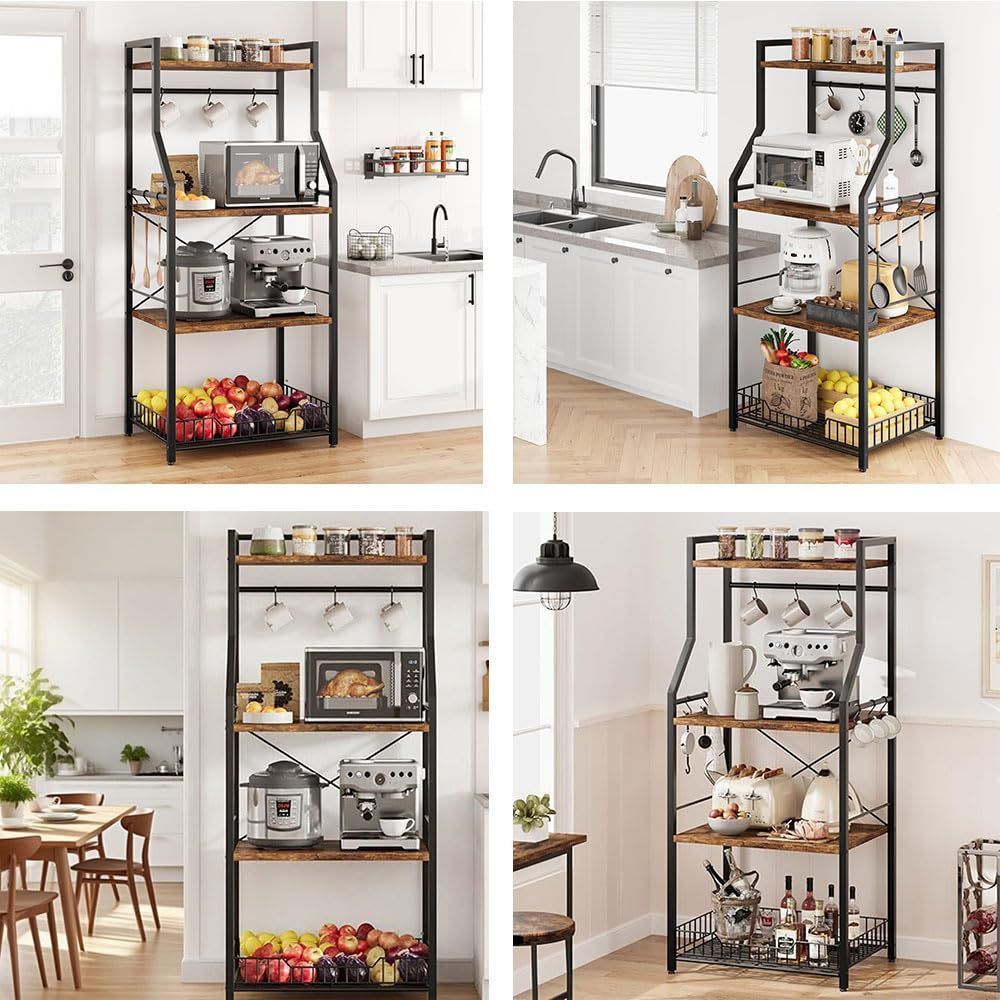 食器棚おしゃれレンジ台キッチン収納ラック レンジラック キッチンラック 幅60 レンジ台 ラック 人気 4段 食器棚