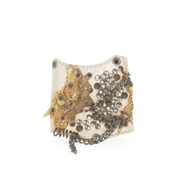 ケムリ KMRII 初期 白蛇 スタッズブレスレット アクセサリー ホワイト