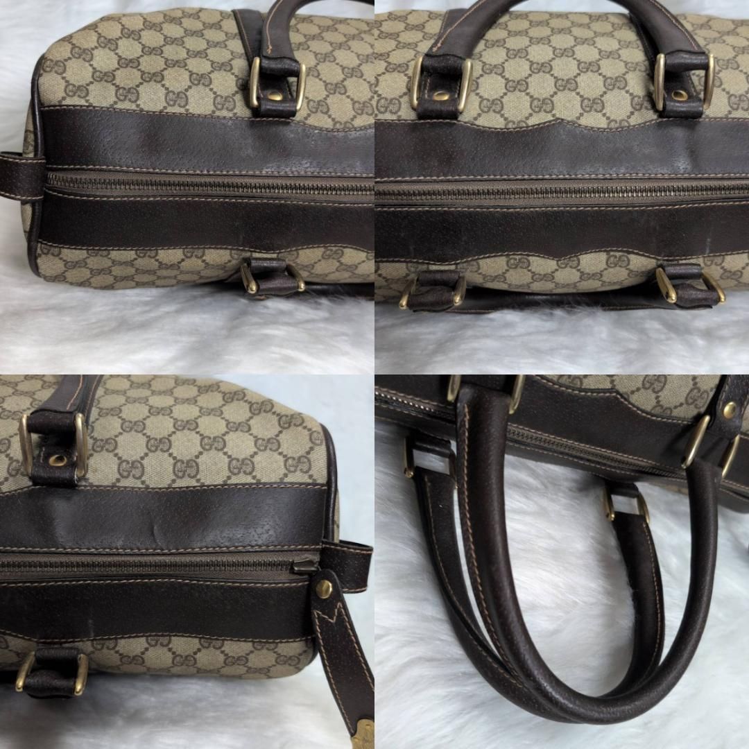  GUCCI GGスプリーム ボストンバッグ キャンバス ダブルG A 4収納 旅行 トラベル カジュアル レディース メンズ ユニセックス ボストンバッグ 旅行用バッグ バッグ