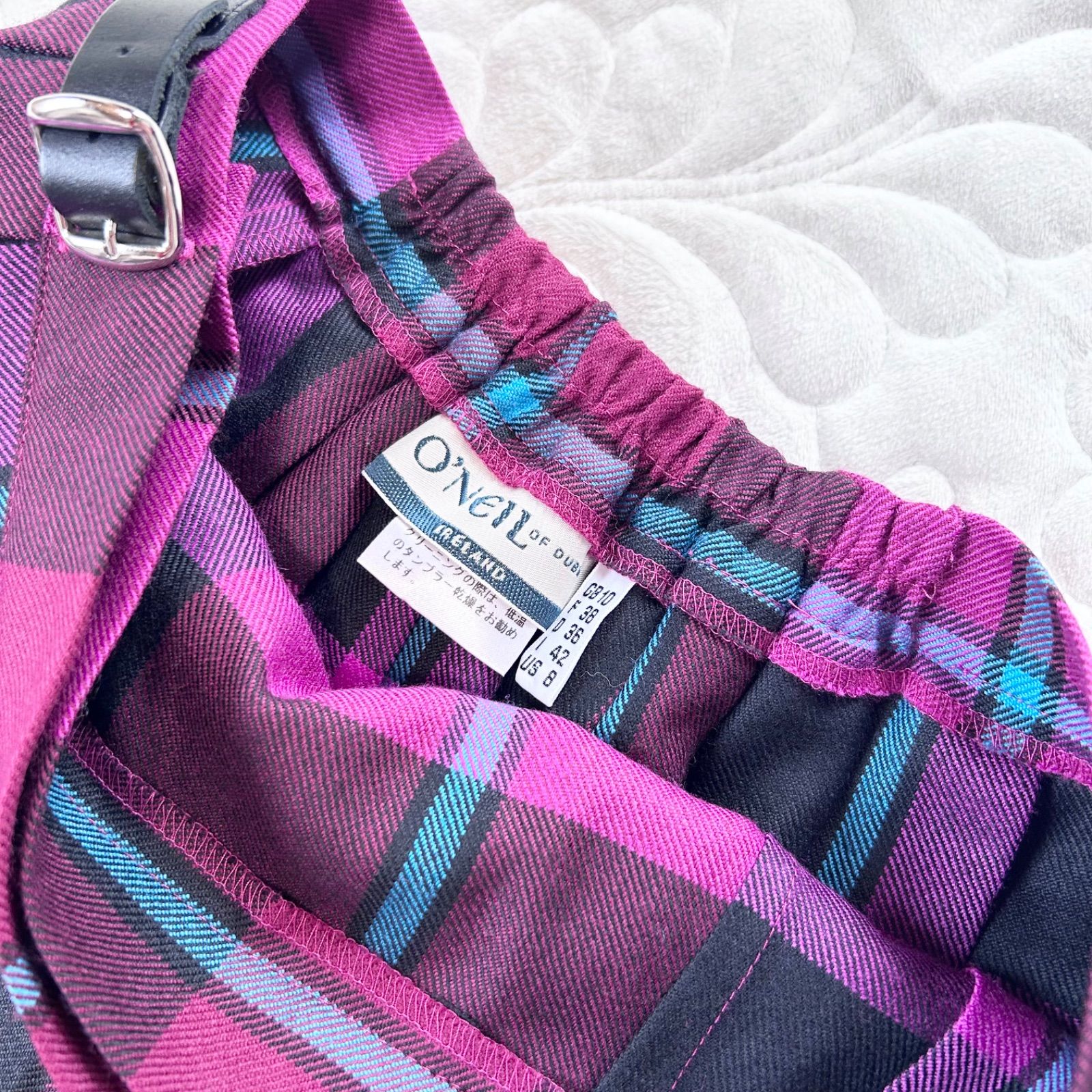 O'NEILL OF DUBLINオニールオブダブリンピンクチェックスカート6 OF O