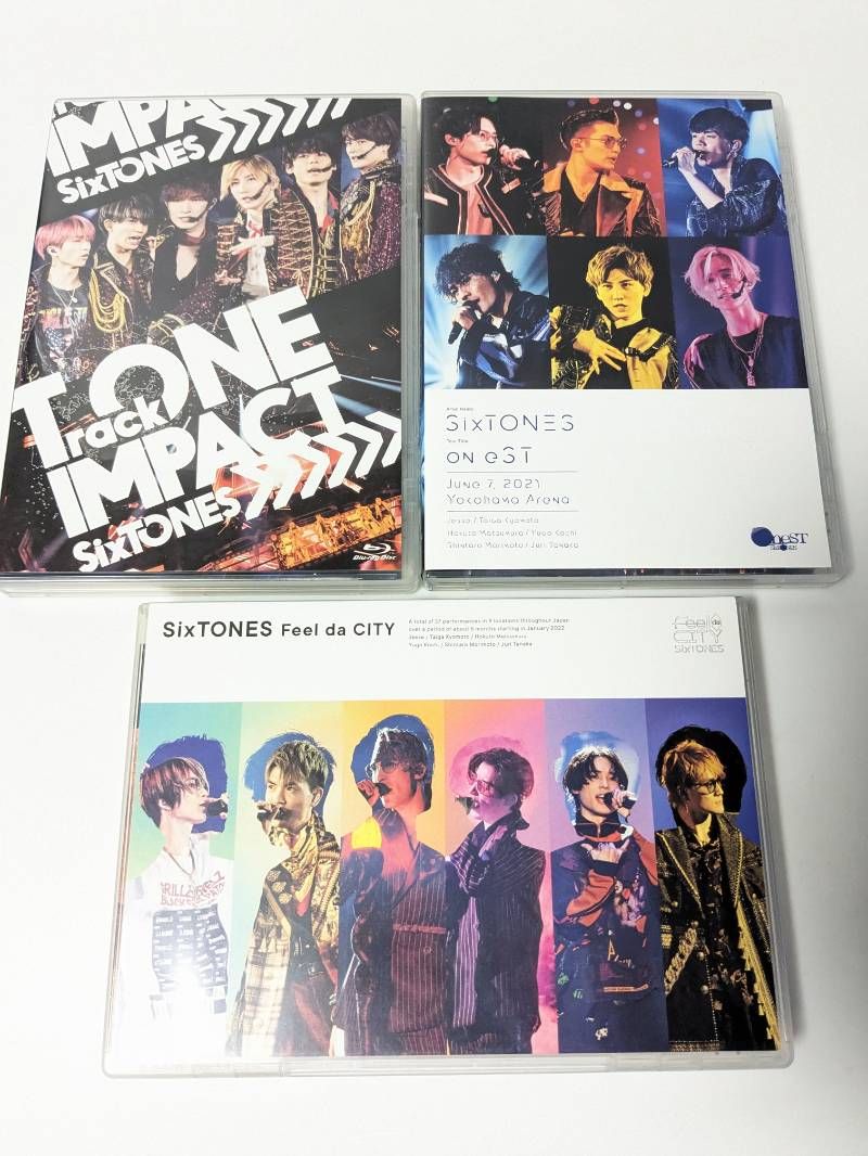 SixTONES ライブBlu-ray 通常盤 3本セット Track ONE IMPACT / on eST