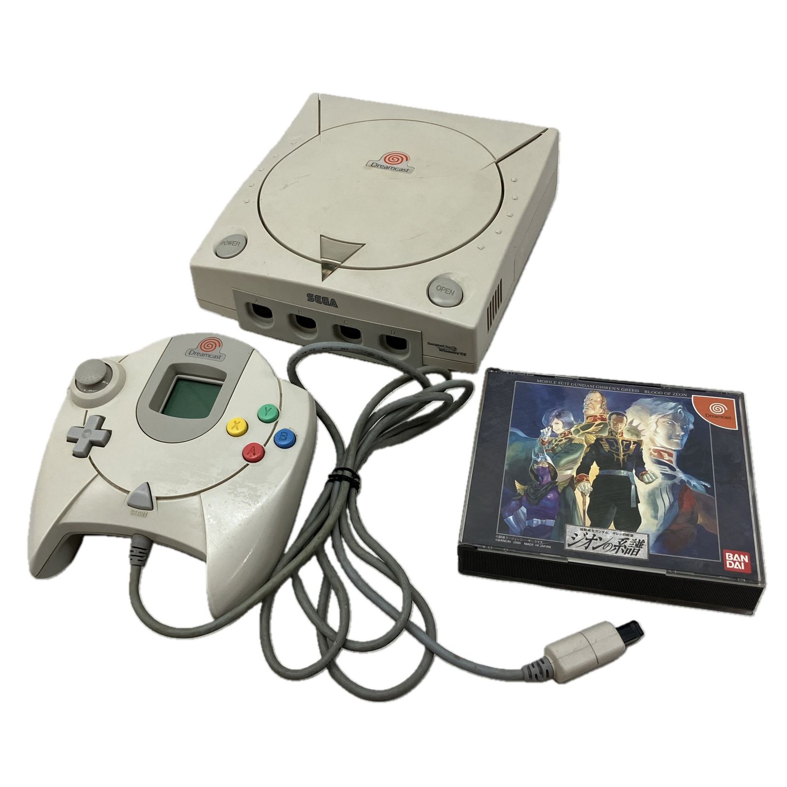 SEGA Dreamcast HKT 3000 本体 コントローラー ジオンの系譜 ソフト セガ レトロゲーム 家電