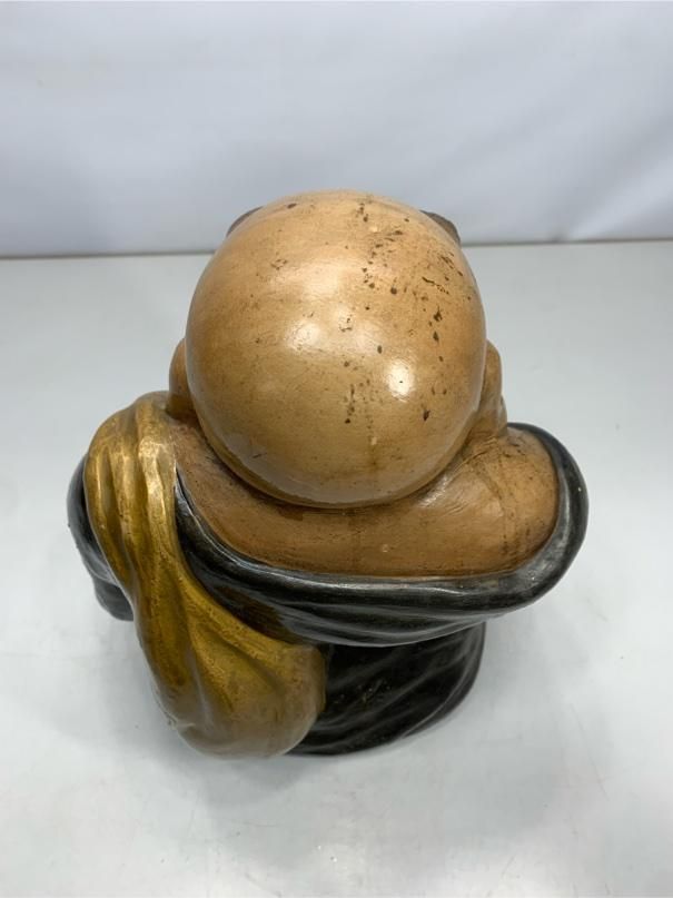 七福神 布袋 陶器人形 昭和レトロ 特大 縁起物 開運グッズ 骨董