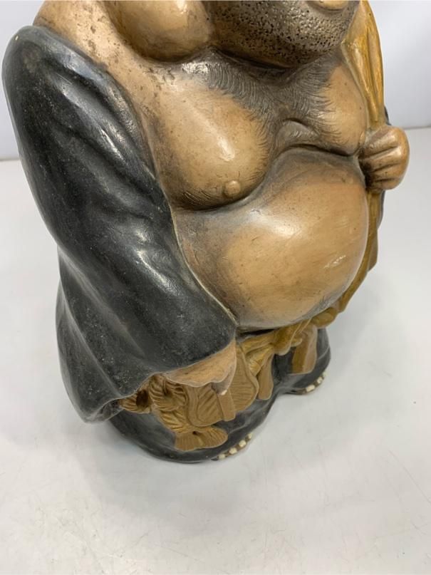 七福神 布袋 陶器人形 昭和レトロ 特大 縁起物 開運グッズ 骨董