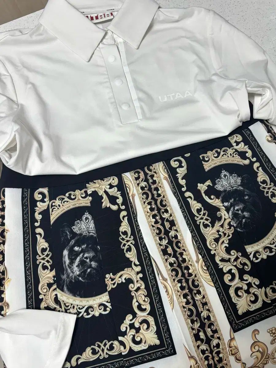  ユウタゴルフ ユウタ utaa セットアップ 白 シャツ 馬狼 照英 スカート その他 レディースウェア