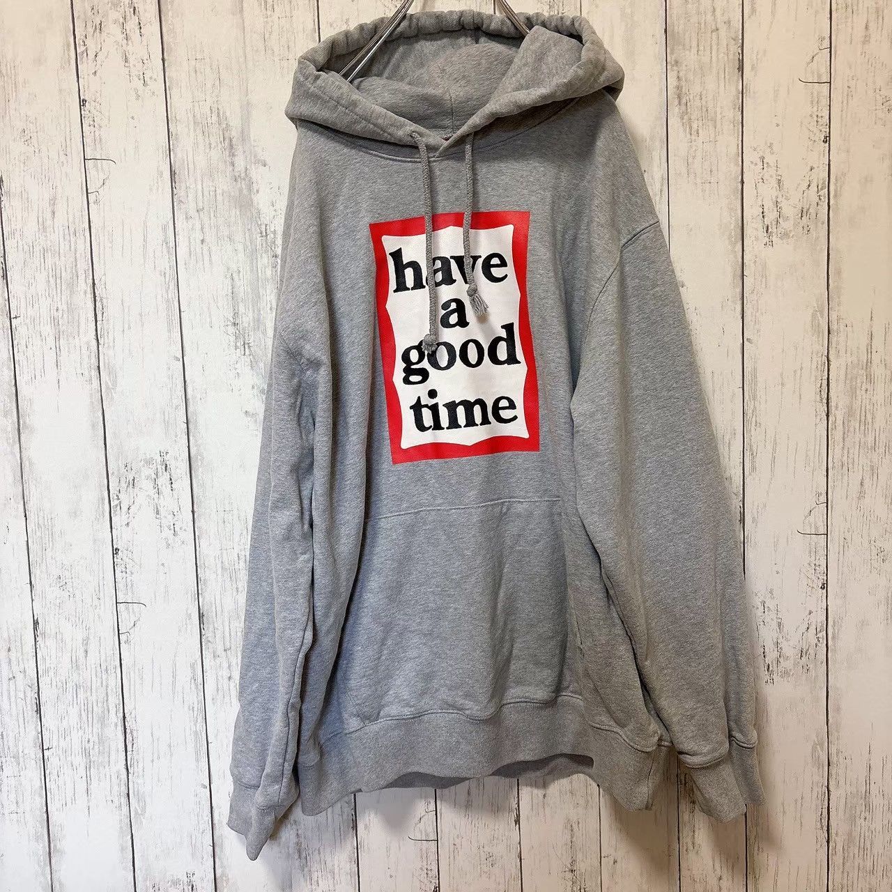 have a good time グレー パーカー have a good time ハブアグッド