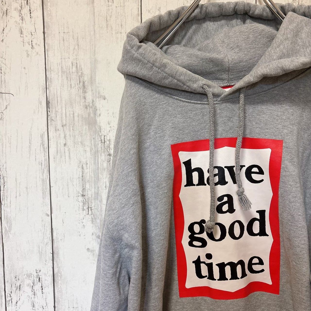 have a good time ハブアグッドタイム ボックスロゴ パーカー 