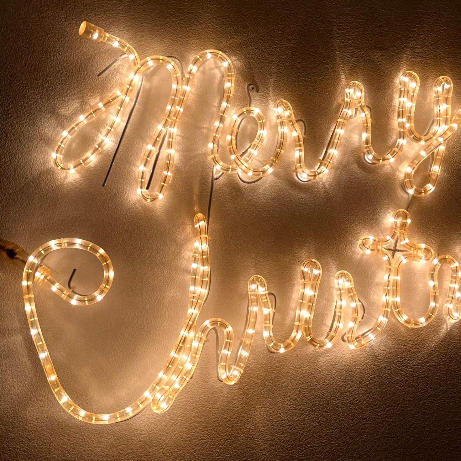 クリスマスイルミネーション　メリークリスマスチューブライト ◼︎X'mas◼︎ロープライト チューブライト【Merry Christmas メリー