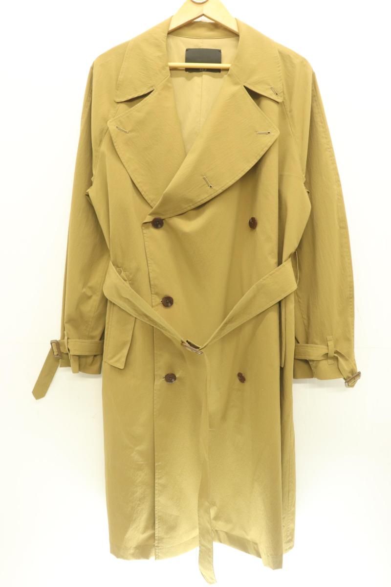 ES S メンズトレンチコート 1 トレンチコート ES S 1 キャメル おうどいろ 無地