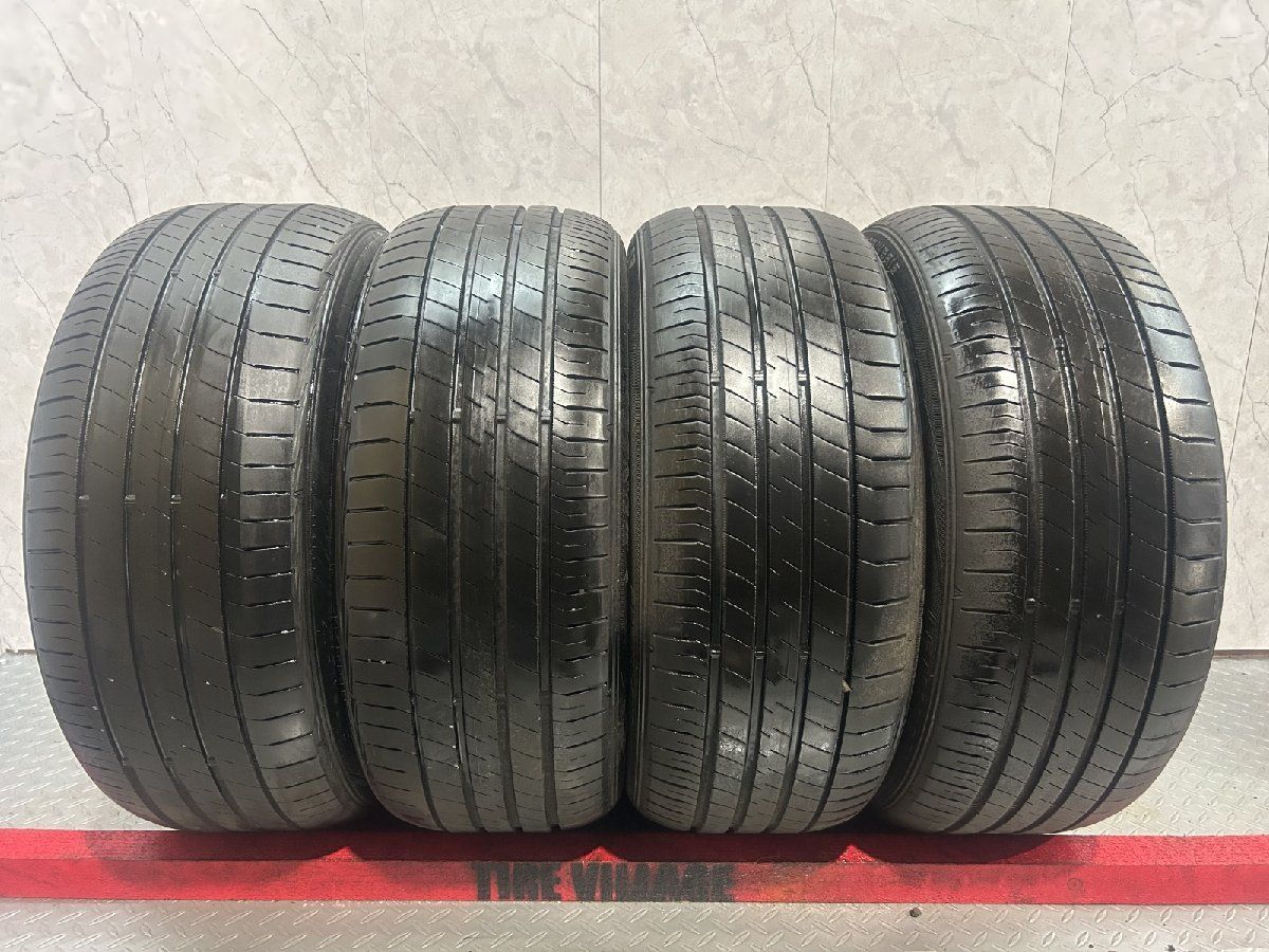 DUNLOP LEMANS V 225 45 R 18 18インチ 夏タイヤ 4本 22年製 バリ溝 吸音スポンジ クラウン レヴォーグ マークX ジューク等 KTJ 636