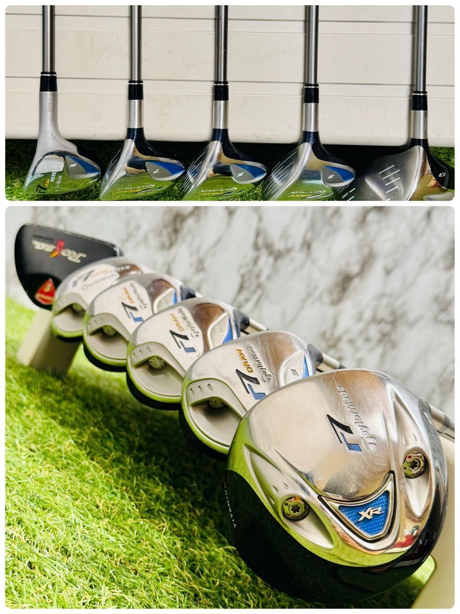 テーラーメイド バーナー rac ゴルフセット11本 右 レディース L クラブ CB無し】テーラーメイド r7&バーナー レディースゴルフセット 11本 L