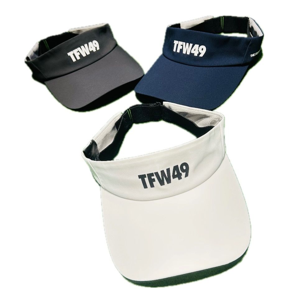 TFW49 tfw49 ティーエフダブリュー ゴルフ メンズ レディース ユニセックス サンバイザー TAFFETA SUN VISOR T132520014 ホワイト チャコール ネイビー 定価9 350円