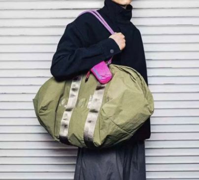 ♥ トポロジー ユニセックス トラベルバック おしゃれ ボストンバッグ ブラック