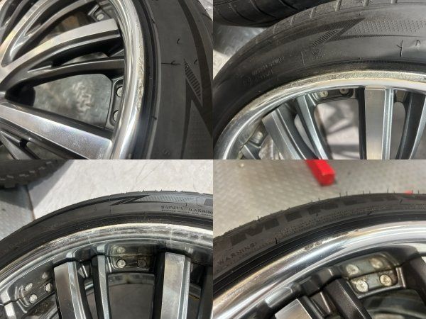  タイヤ走行短め MINERVA 245 40 ZR 20 夏タイヤ 共豊 シャレン XK 87 20インチ 3 32 22年製 深リム アルファード等 KTK 629 20インチ タイヤ ホイールセット