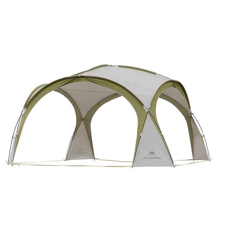 M MOUNTAINHIKER シェードテント 150Dオックスフォードポリエステル耐久性のあるシェードテントアウターテント 防風性と防水性のターポリン 複数人に適しています 4mx4mの広いスペース ビーチシェード 組み立てが簡単 夏の屋外キャンプに最適