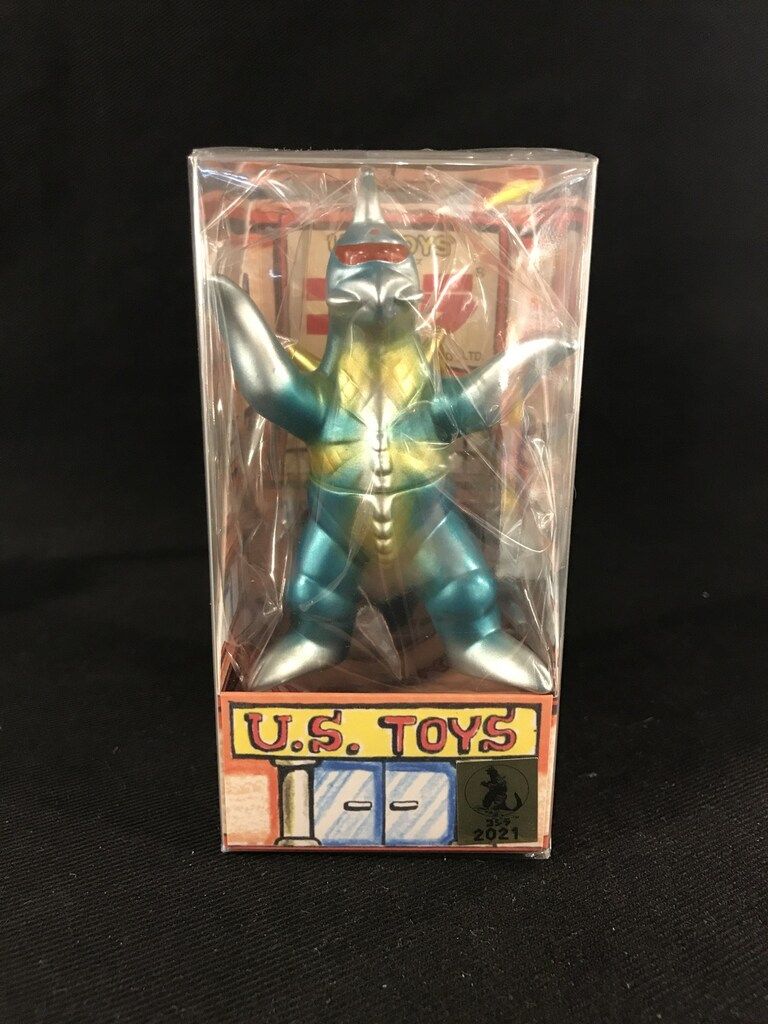 低価，最新作 U.S.TOYS ビル箱怪獣シリーズ BBガイガン メタリックブルーグリーン包み塗装版 ゴジラ