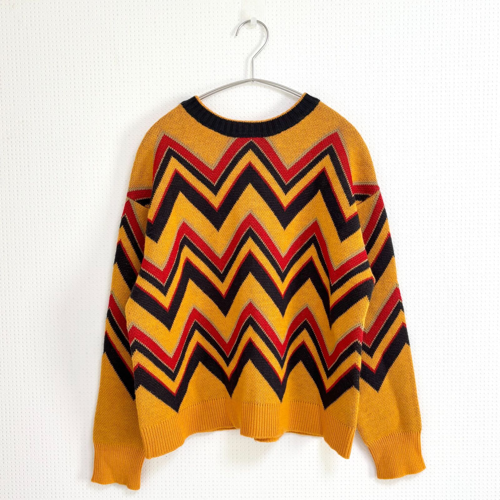 ジグザグ ニットカーディガン