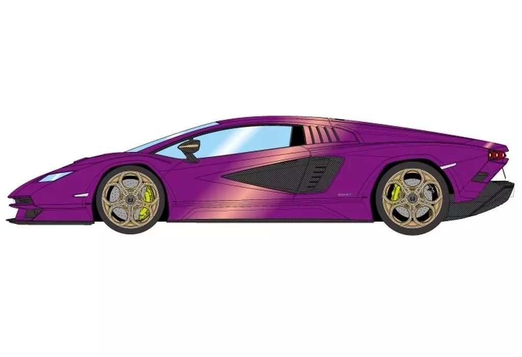 ミニカー 1 18 Lamborghini Countach LPI 800 4 2025 ヴィオラパシファエ EML 160 E