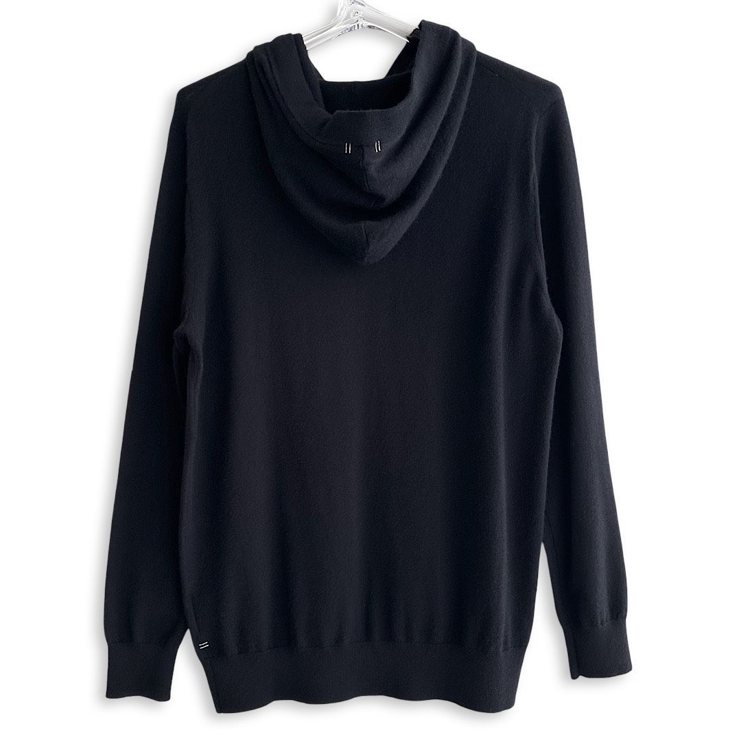 532 PEARLY GATES パーリーゲイツ 定価49 500円 メンズ カシミヤ ニットフーディプルオーバー SERIES ネイビー サイズ6 LLサイズ