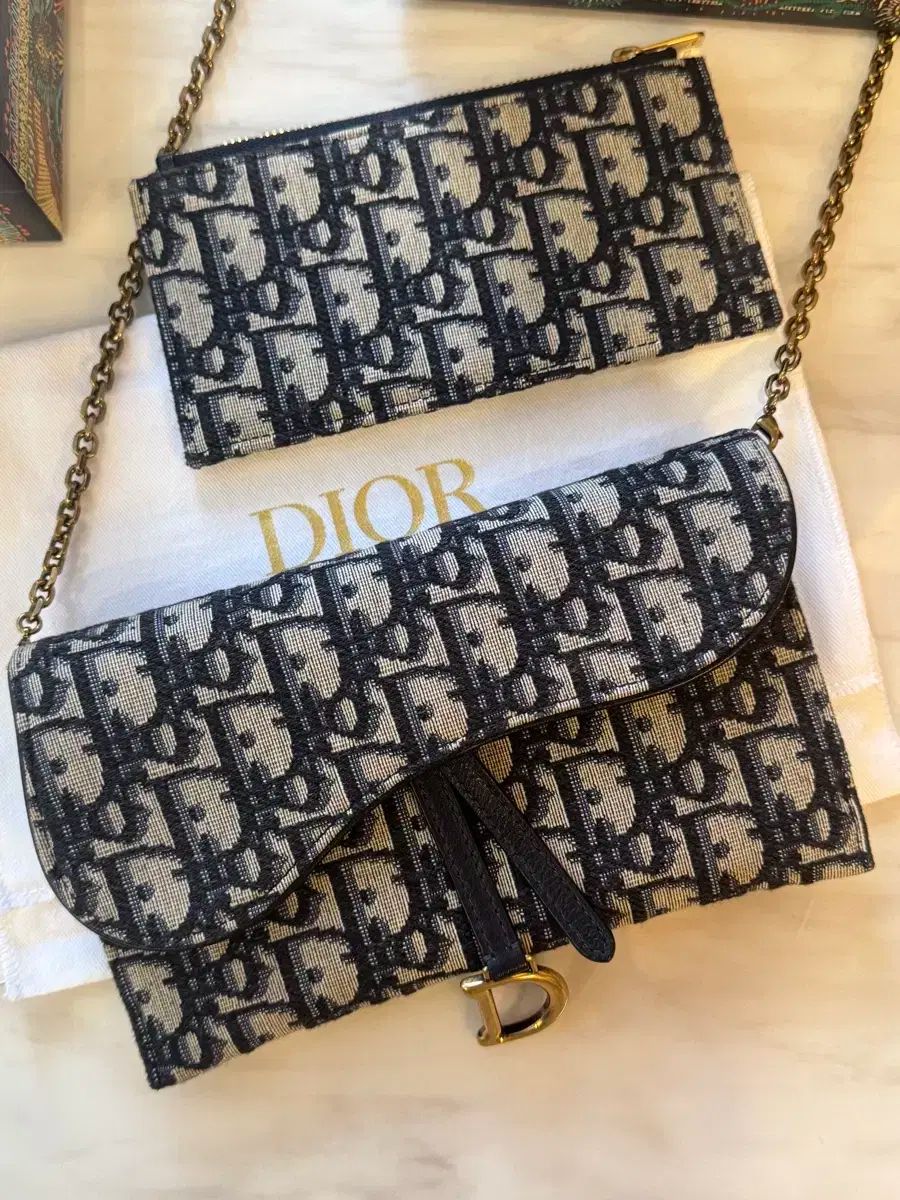 ディオール オブリーク サドル フラップ WOC チェーン クロスバック