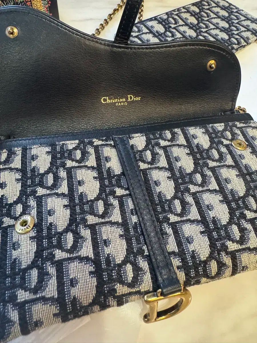  ディオール オブリーク サドル フラップ WOC チェーン クロスバック メッセンジャーバッグ ショルダーバッグ