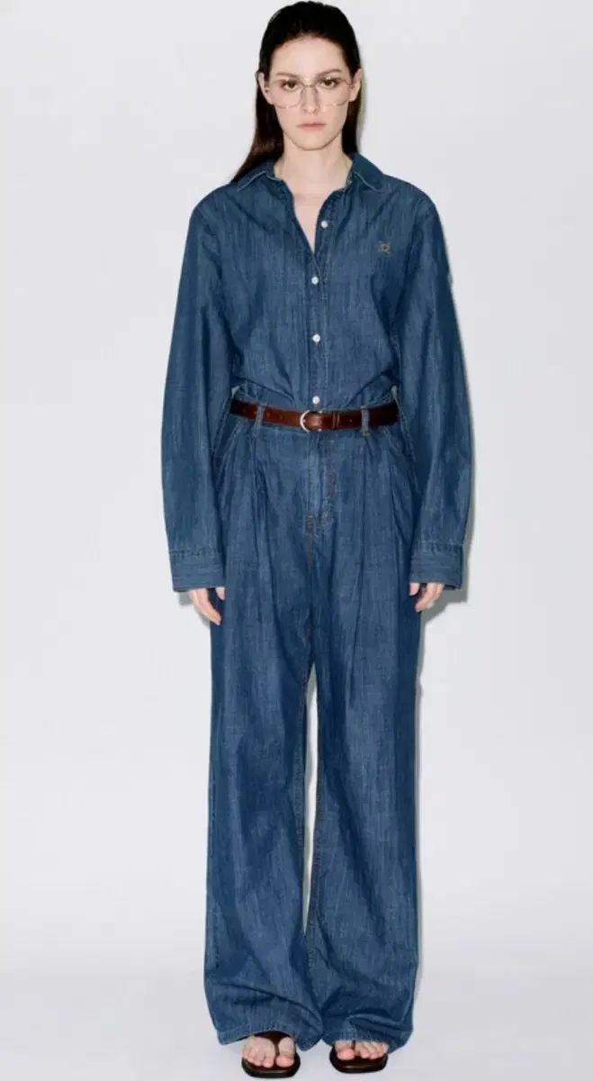 ムーンツ ワイド デニム パンツ セットアップ